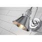 Lucas & McKearn Provence 1-Light Polished Chrome Wall Light With Cone-Shaped Metal Shade