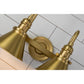 Lucas & McKearn Provence 2-Light Aged Brass Wall Light With Cone-Shaped Metal Shade