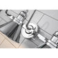 Lucas & McKearn Provence 3-Light Polished Chrome Wall Light With Cone-Shaped Metal Shade
