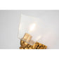 Lucas & McKearn Star 1-Light Gold Leaf Wall Light With Fanciful Dangling Decoration