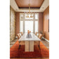 Lucas & McKearn Sweet Olive 6-Light Distressed Gold Chandelier With Gold Leaf and Crystal Accent
