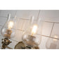 Lucas & McKearn Trellis 2-Light Cream & Silver Hand-Painted Wall Light With Gold and Silver Orb Accent