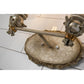 Lucas & McKearn Trellis 2-Light Cream & Silver Hand-Painted Wall Light With Gold and Silver Orb Accent