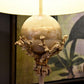 Lucas & McKearn Trellis 64" Neutral Putty Base And Stem Floor Lamp With Silver Leaf Orb Element