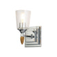 Lucas & McKearn Vetiver 1-Light Polished Chrome Wall Light With Acorn-Gold Accent