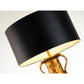 Lucas & McKearn Villere 40" Gold and Black Table Lamp With Drum-Shaped Shade