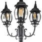 Lutec 3-Head White Outdoor Post Light - 7120314012
