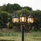 Lutec 3-Head White Outdoor Post Light - 7120314012