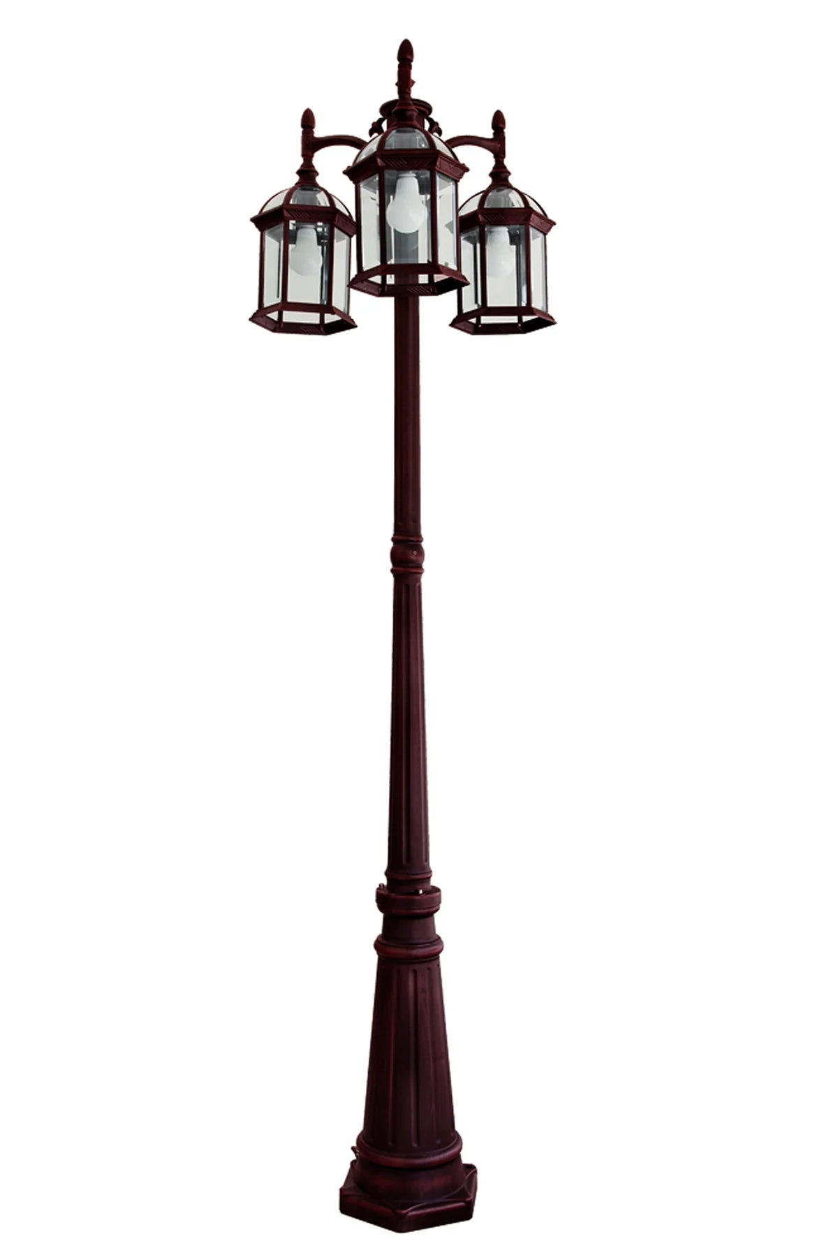 Lutec 3 Heads Outdoor Post Light - 7150630272
