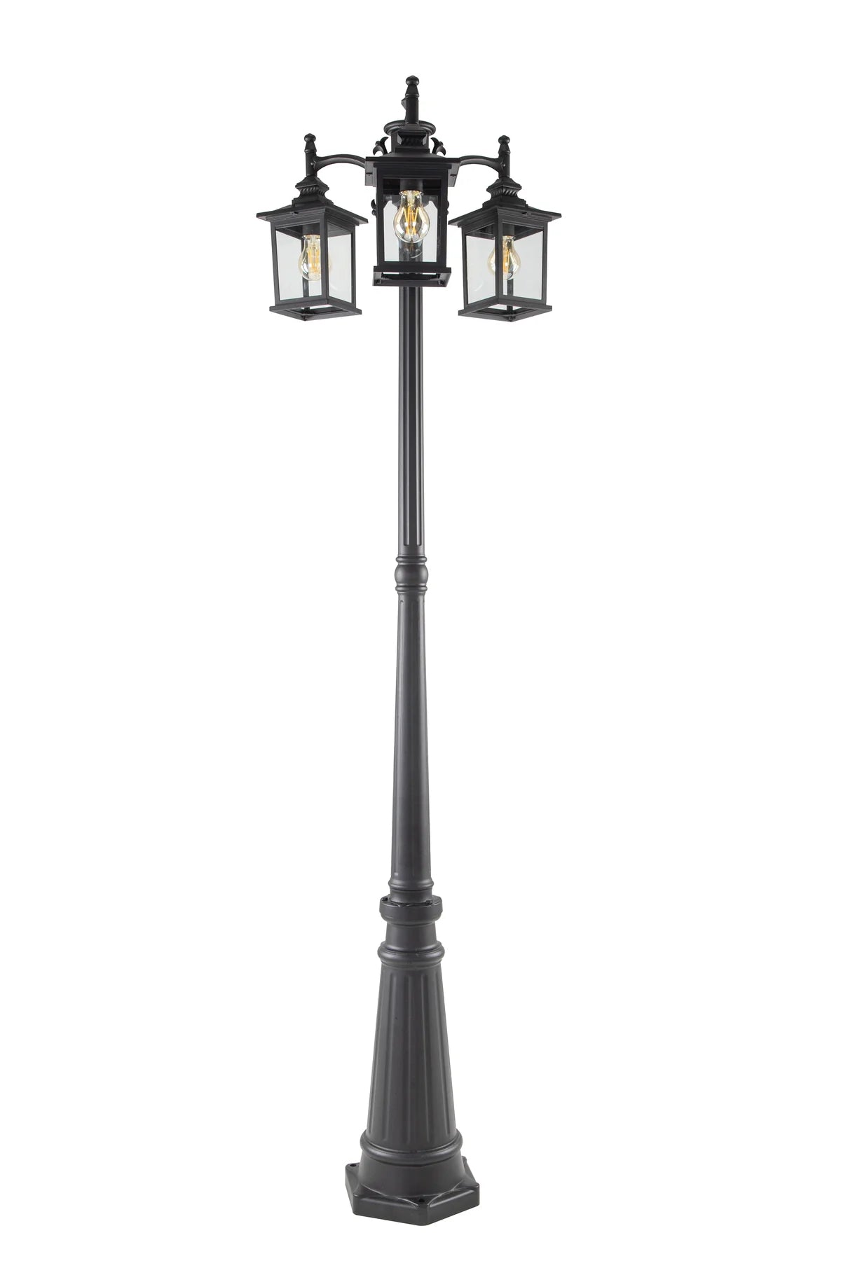 Lutec 4 Face 3-head Post Light - 7205601012