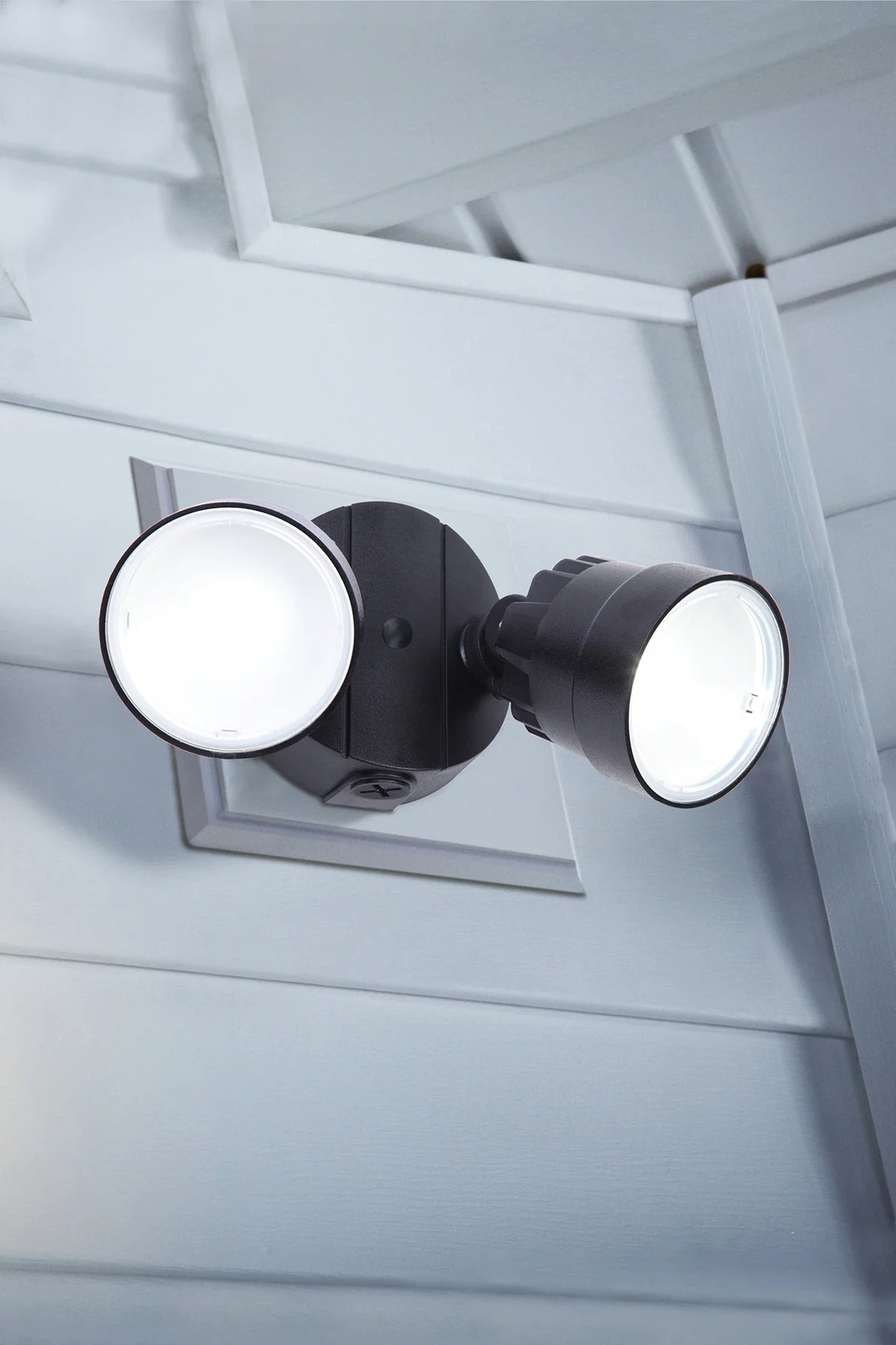 Lutec LED 2 Head Black Floodlight - P6221B