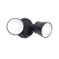 Lutec LED 2 Head Black Floodlight - P6221B