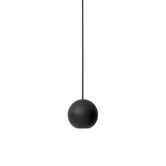 Mater Liuku Black Lacquered FSC Certified Linden Wood Ball Pendant
