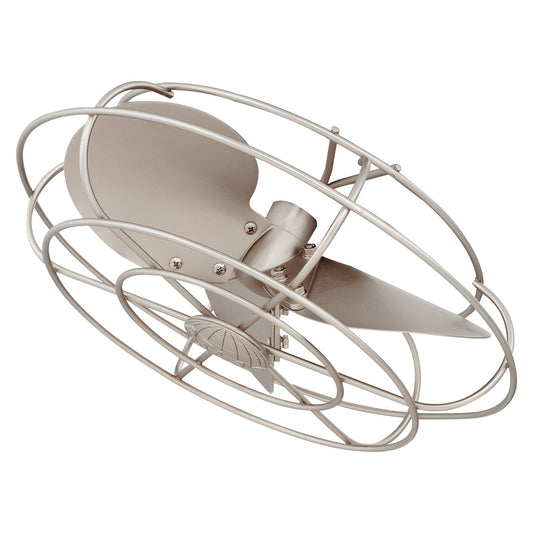 Matthews Fan Company Atlas 13" Brushed Nickel Aluminum Fan Head Set With Decorative Cage
