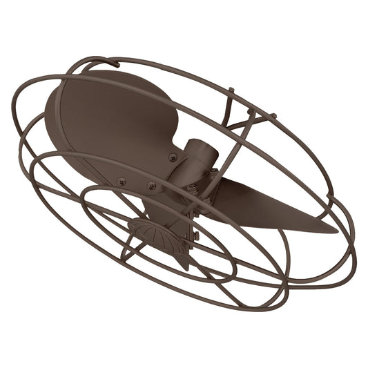 Matthews Fan Company Atlas 13" Textured Bronze Aluminum Fan Head Set With Decorative Cage