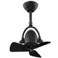 Matthews Fan Company Atlas Diane 16" Matte Black Single Oscillating Directional Ceiling Fan With 10” Downrod and Wood Blades in Matte Black Finish