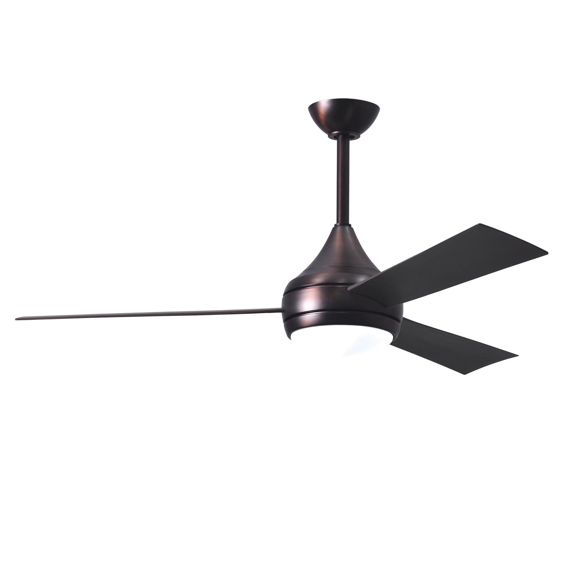 Matthews Fan Company Atlas Donaire 52" Brushed Bronze Ceiling Fan With ABS Blade In Brushed Bronze Tone Finish