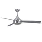 Matthews Fan Company Atlas Donaire 52" Brushed Stainless Ceiling Fan With ABS Blade In Barnwood Tone Finish