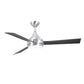 Matthews Fan Company Atlas Donaire 52" Brushed Stainless Ceiling Fan With ABS Blade In Brushed Bronze Tone Finish