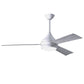 Matthews Fan Company Atlas Donaire 52" Gloss White Ceiling Fan With ABS Blade In Barnwood Tone Finish