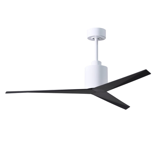 Matthews Fan Company Atlas Eliza 56" Gloss White Ceiling Fan With ABS Blade In Matte Black Finish