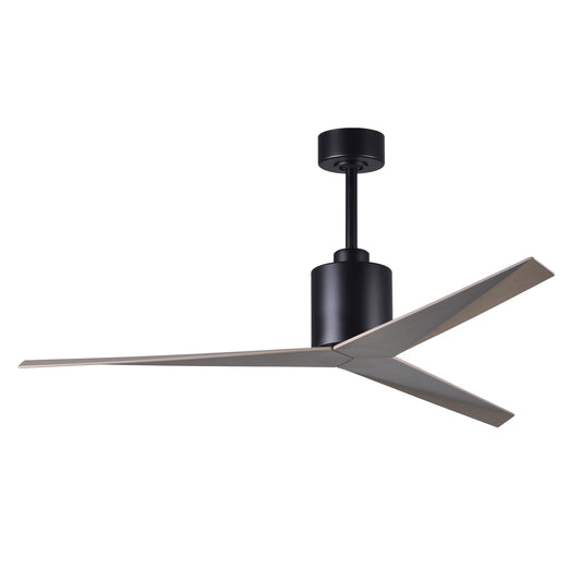 Matthews Fan Company Atlas Eliza 56" Matte Black Ceiling Fan With ABS Blade In Gray Ash Finish