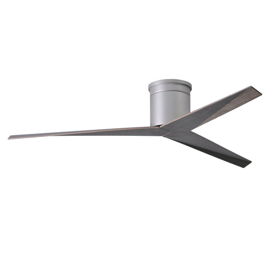 Matthews Fan Company Atlas Eliza-H 56" Brushed Nickel Ceiling Fan With ABS Blade In Old Oak Tone Finish