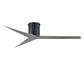 Matthews Fan Company Atlas Eliza-H 56" Matte Black Ceiling Fan With ABS Blade In Brushed Nickel Finish