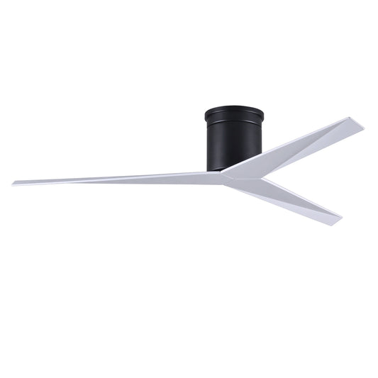 Matthews Fan Company Atlas Eliza-H 56" Matte Black Ceiling Fan With ABS Blade In Gloss White Finish