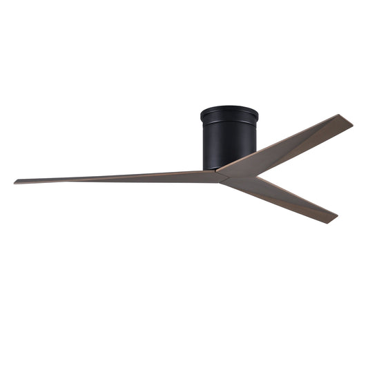 Matthews Fan Company Atlas Eliza-H 56" Matte Black Ceiling Fan With ABS Blade In Gray Ash Finish