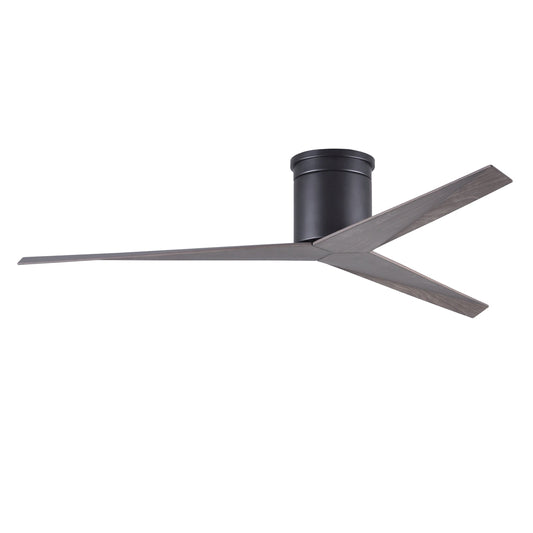 Matthews Fan Company Atlas Eliza-H 56" Matte Black Ceiling Fan With ABS Blade In Old Oak Tone Finish