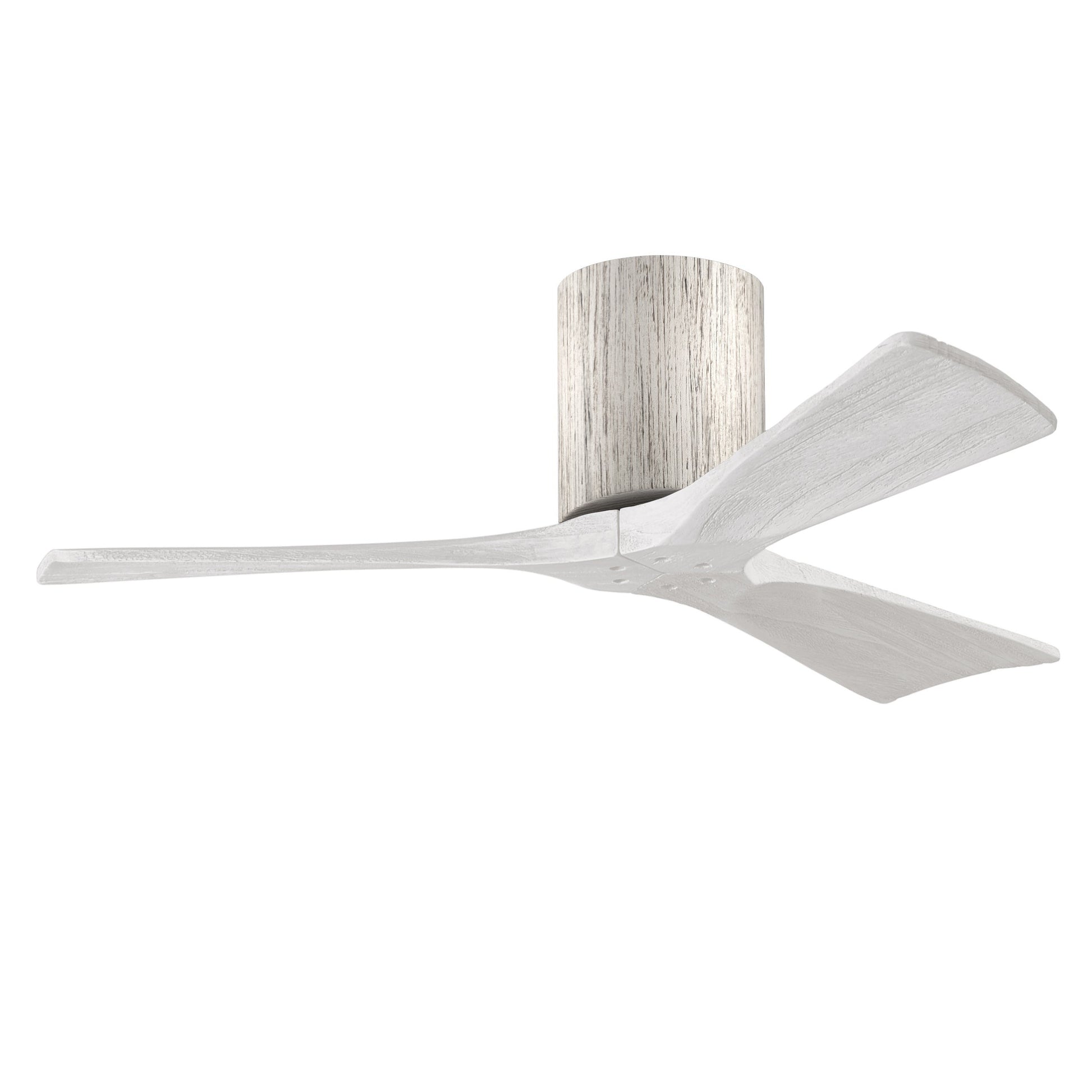 Matthews Fan Company Atlas Irene-3H 42" Barnwood Ceiling Fan With Solid Wood Blade In Matte White Finish