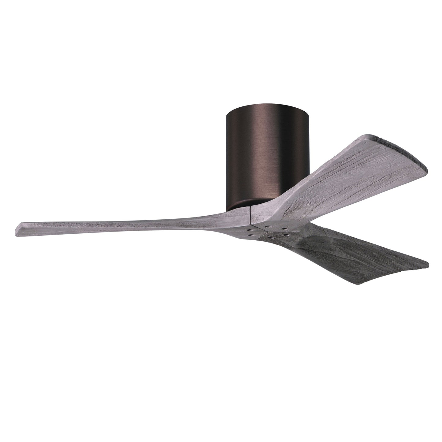 Matthews Fan Company Atlas Irene-3H 42" Brushed Bronze Ceiling Fan With Solid Wood Blade In Barnwood Tone Finish