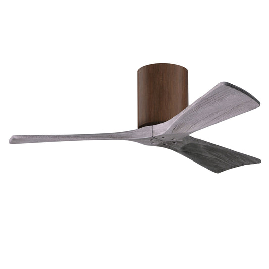 Matthews Fan Company Atlas Irene-3H 42" Walnut Ceiling Fan With Solid Wood Blade In Barnwood Tone Finish