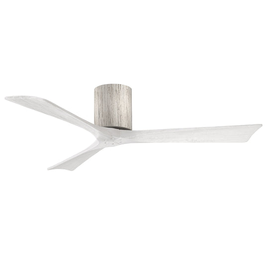 Matthews Fan Company Atlas Irene-3H 52" Barnwood Ceiling Fan With Solid Wood Blade In Matte White Finish