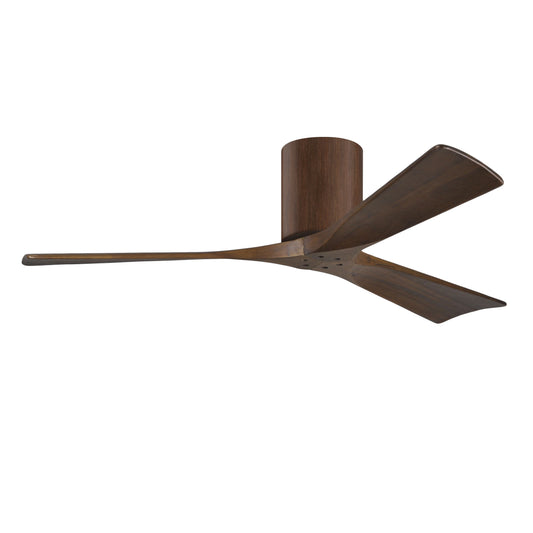 Matthews Fan Company Atlas Irene-3H 52" Walnut Ceiling Fan With Solid Wood Blade In Walnut Finish