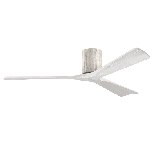 Matthews Fan Company Atlas Irene-3H 60" Barnwood Ceiling Fan With Solid Wood Blade In Matte White Finish