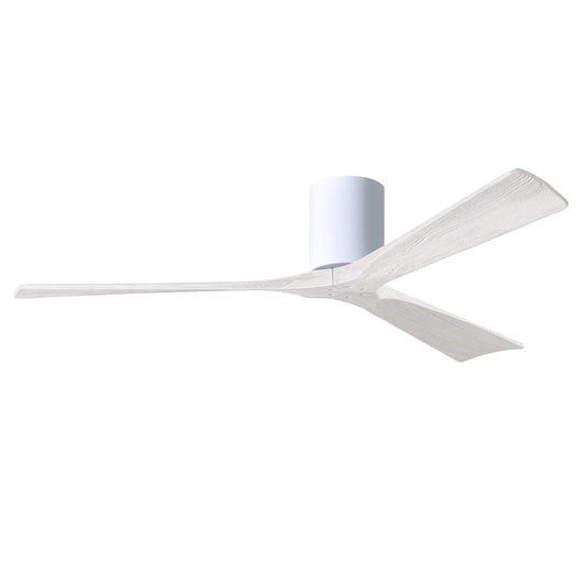 Matthews Fan Company Atlas Irene-3H 60" White Ceiling Fan With Solid Wood Blade In Matte White Finish