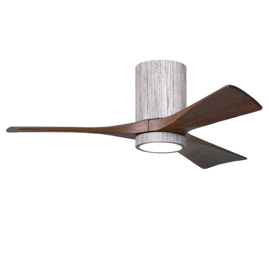 Matthews Fan Company Atlas Irene-3HLK 42" Barn Wood Tone Ceiling Fan With Solid Wood Blade In Walnut Tone Finish