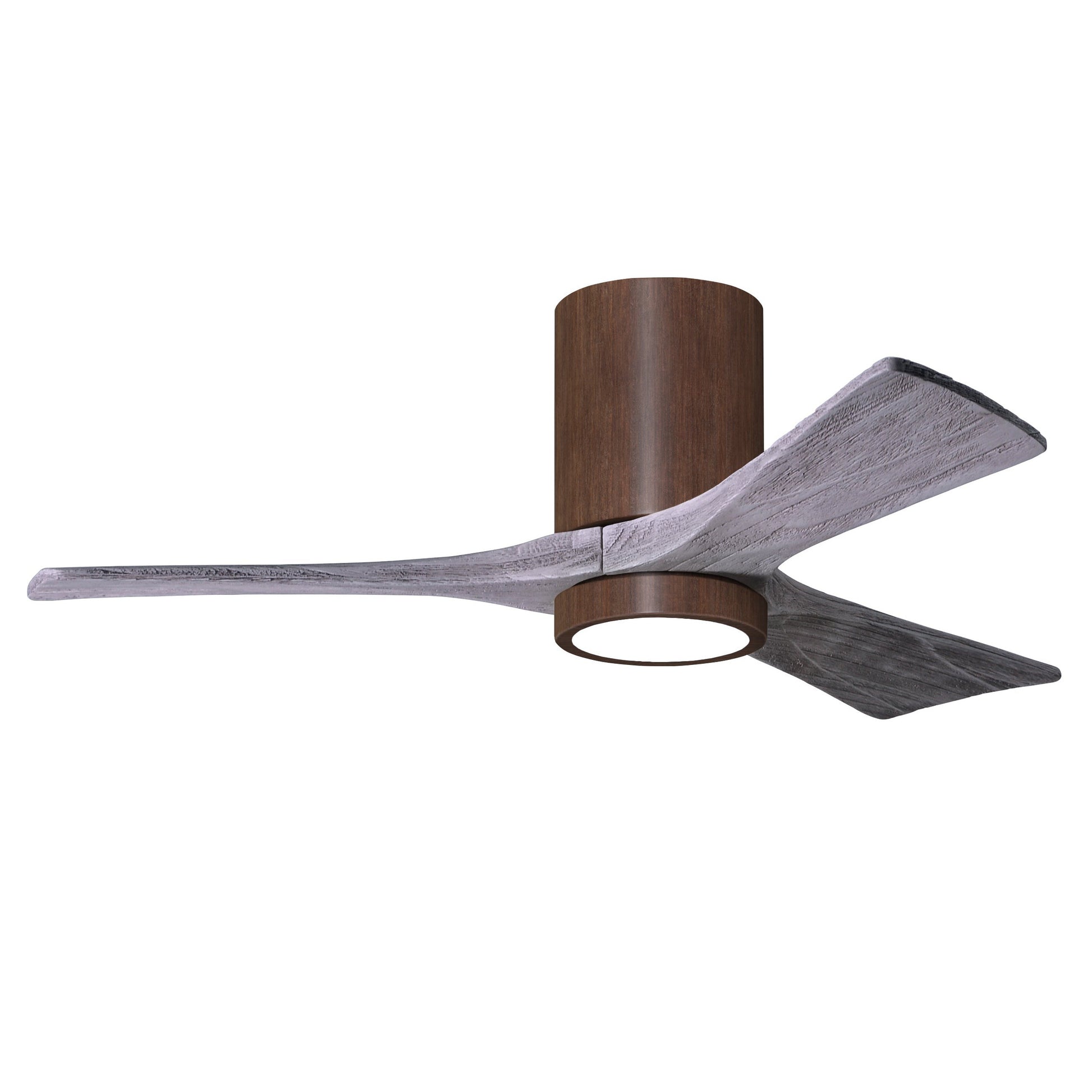 Matthews Fan Company Atlas Irene-3HLK 42" Walnut Tone Ceiling Fan With Solid Wood Blade In Barnwood Tone Finish