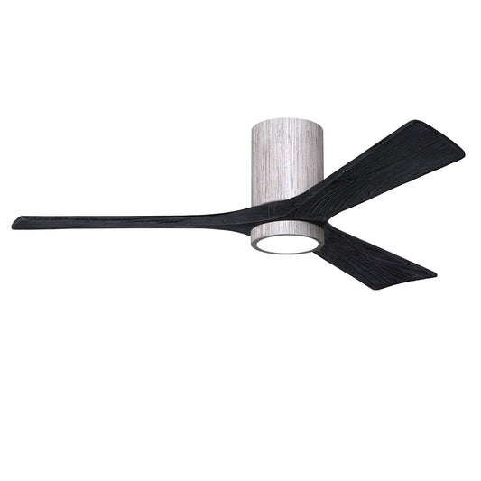 Matthews Fan Company Atlas Irene-3HLK 52" Barn Wood Tone Ceiling Fan With Solid Wood Blade In Matte Black Finish