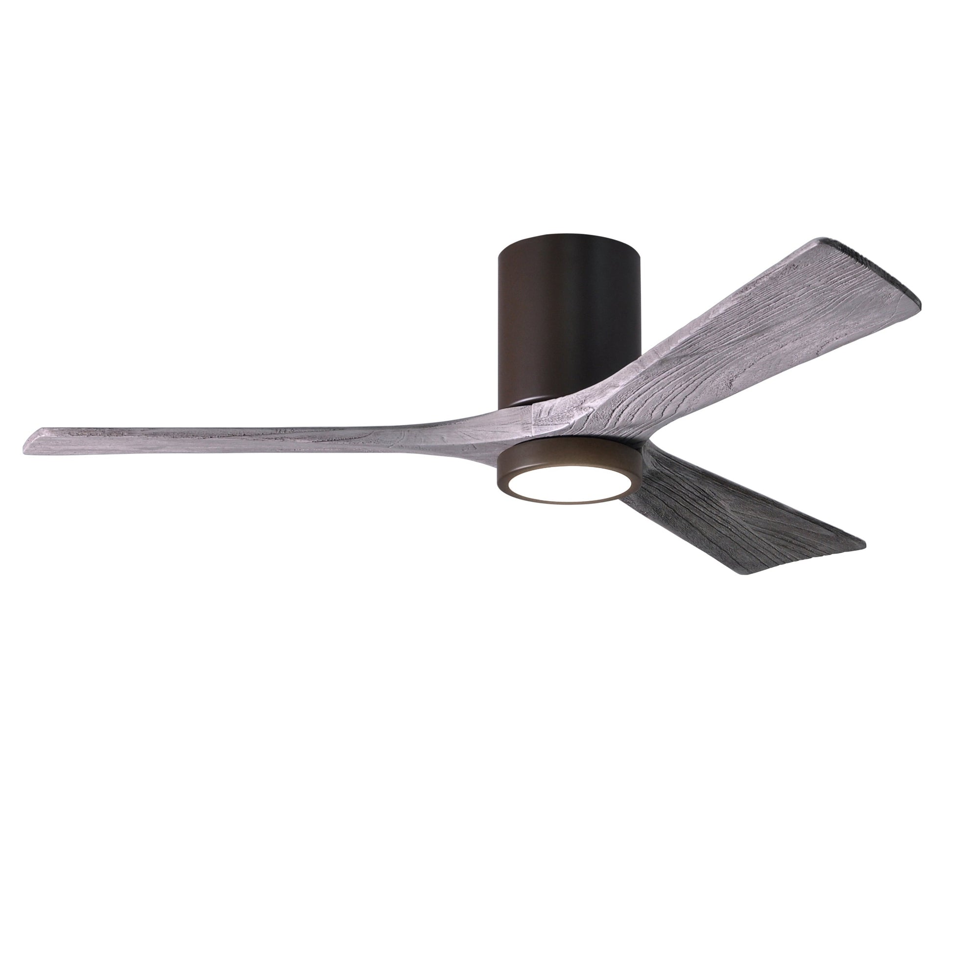 Matthews Fan Company Atlas Irene-3HLK 52" Textured Bronze Ceiling Fan With Solid Wood Blade In Barnwood Tone Finish