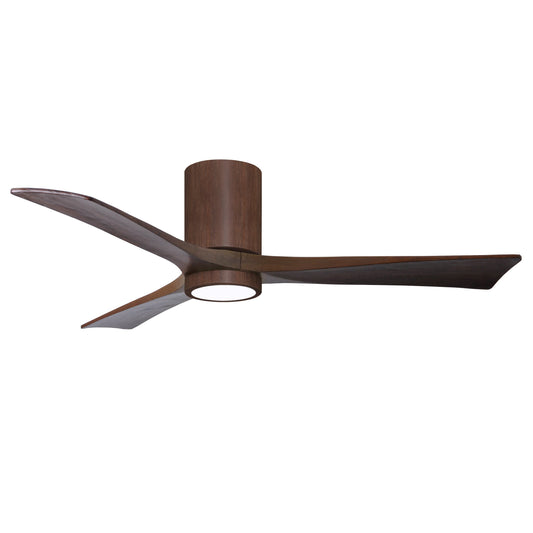 Matthews Fan Company Atlas Irene-3HLK 52" Walnut Tone Ceiling Fan With Solid Wood Blade In Walnut Tone Finish