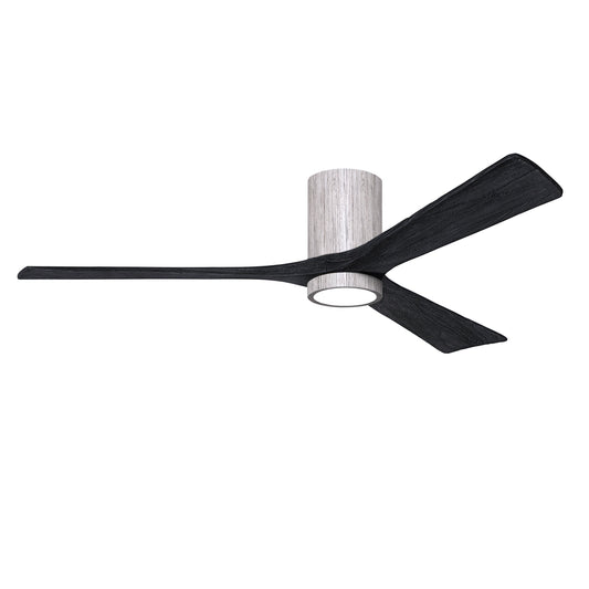 Matthews Fan Company Atlas Irene-3HLK 60" Barn Wood Tone Ceiling Fan With Solid Wood Blade In Matte Black Finish