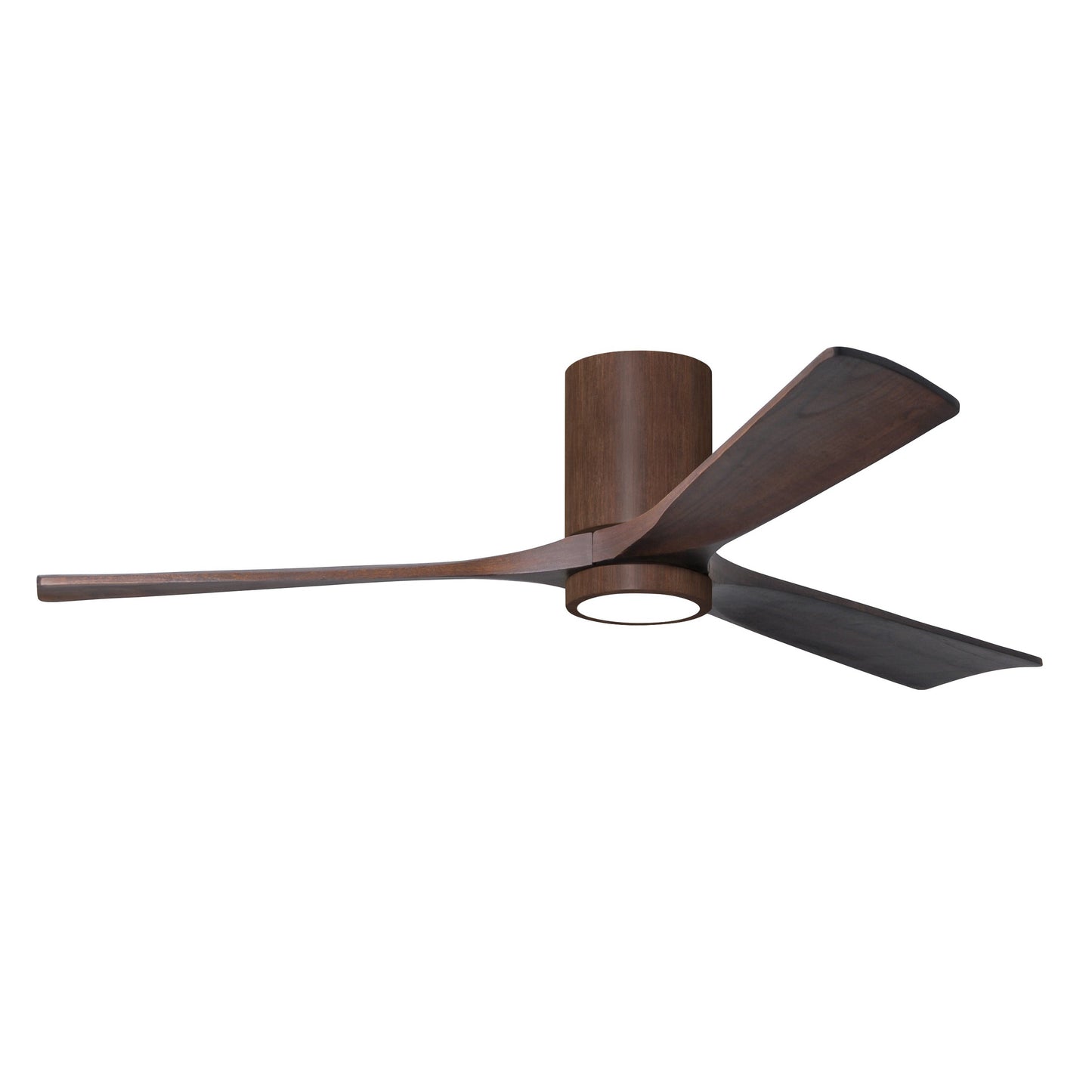 Matthews Fan Company Atlas Irene-3HLK 60" Walnut Tone Ceiling Fan With Solid Wood Blade In Walnut Tone Finish