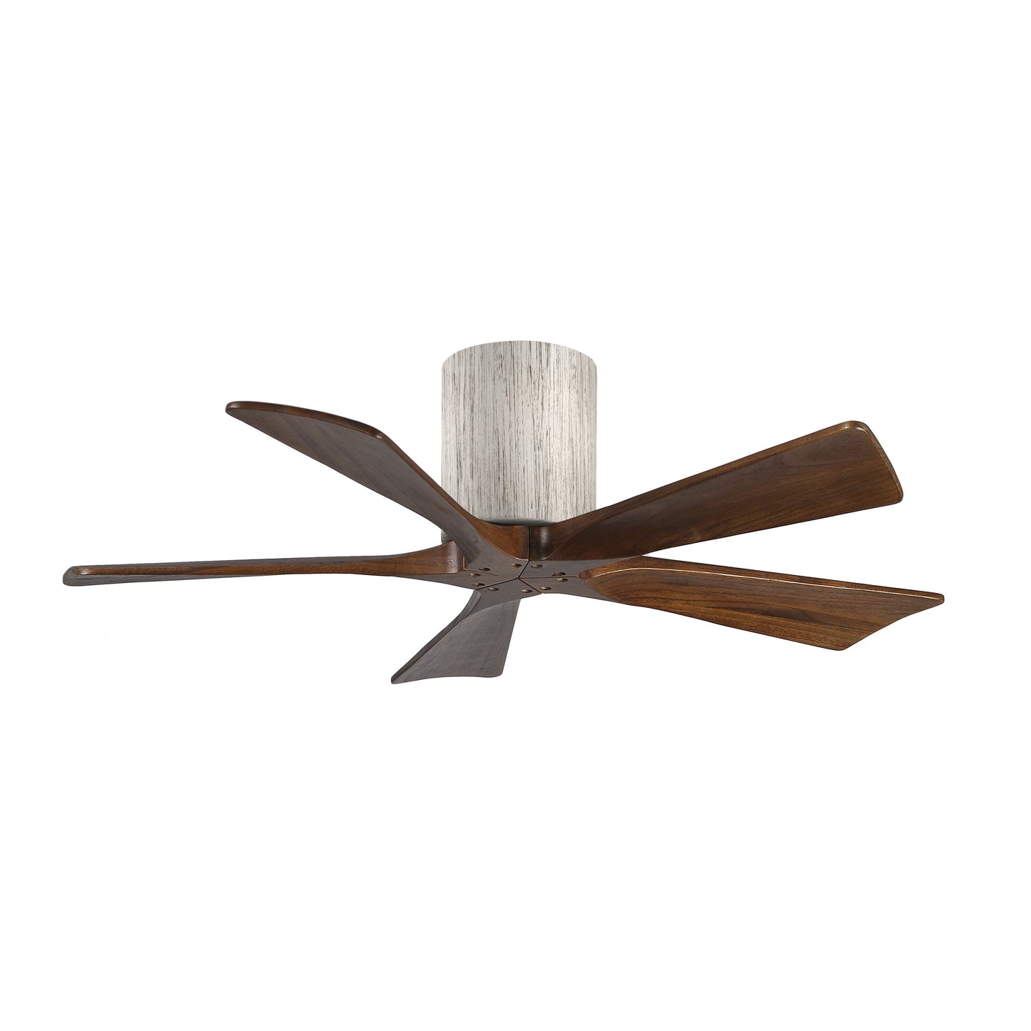 Matthews Fan Company Atlas Irene-5H 42" Barnwood Tone Ceiling Mount Fan With Solid Wood Blade In Walnut Finish