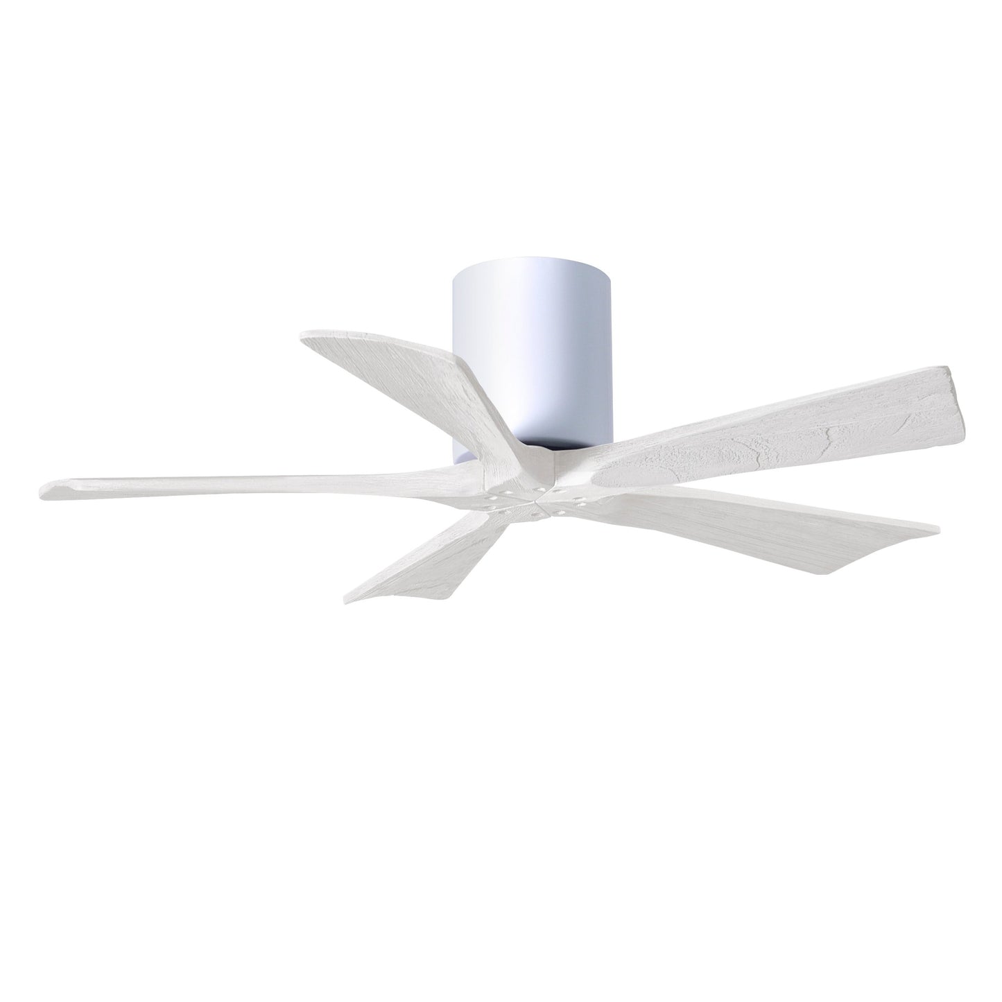 Matthews Fan Company Atlas Irene-5H 42" White Ceiling Mount Fan With Solid Wood Blade In Matte White Finish