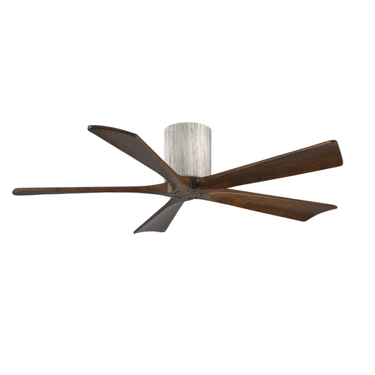 Matthews Fan Company Atlas Irene-5H 52" Barnwood Tone Ceiling Mount Fan With Solid Wood Blade In Walnut Finish