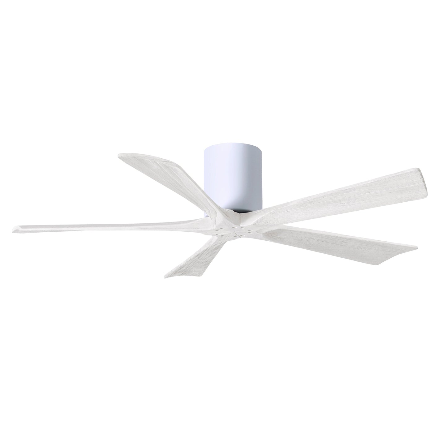 Matthews Fan Company Atlas Irene-5H 52" White Ceiling Mount Fan With Solid Wood Blade In Matte White Finish