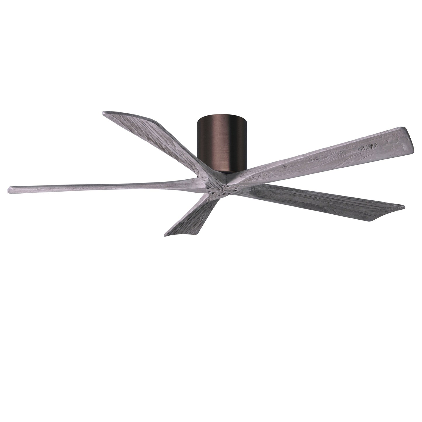 Matthews Fan Company Atlas Irene-5H 60" Brushed Bronze Ceiling Mount Fan With Solid Wood Blade In Barnwood Tone Finish